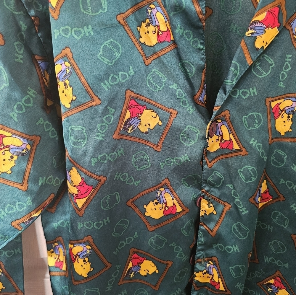 Disney - Winnie The Pooh Sleepwear Bundle Silky Flannel Size M - Picture 3 of 11